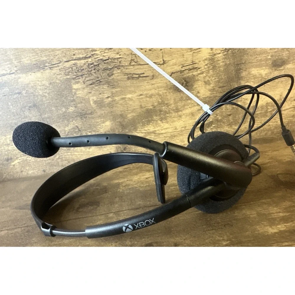 Official Microsoft Wired Headset Xbox 360 For Xbox 360 Microphone Mic Black